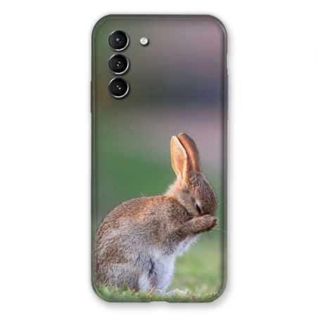 Coque Pour Samsung Galaxy S21 Lapin Marron