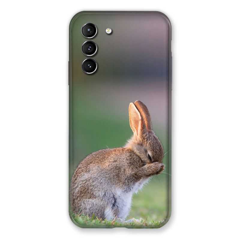 Coque Pour Samsung Galaxy S21 Lapin Marron