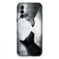 Coque Pour Samsung Galaxy S21 Loup Duo