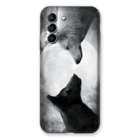 Coque Pour Samsung Galaxy S21 Loup Duo