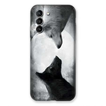 Coque Pour Samsung Galaxy S21 Loup Duo