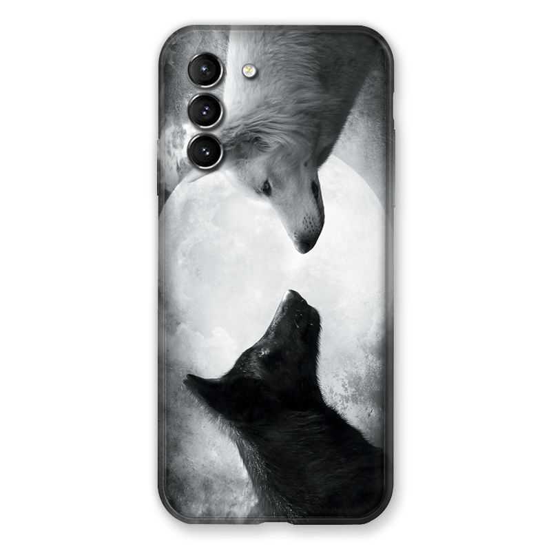 Coque Pour Samsung Galaxy S21 Loup Duo