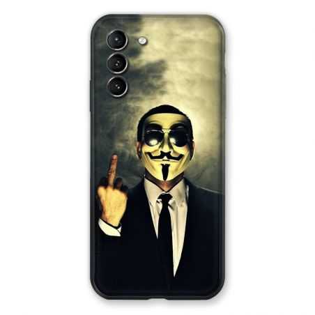 Coque Pour Samsung Galaxy S21 Anonymous Doigt