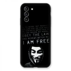 Coque Pour Samsung Galaxy S21 Anonymous I am free