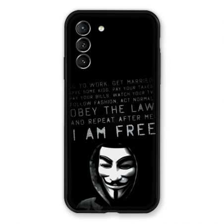 Coque Pour Samsung Galaxy S21 Anonymous I am free