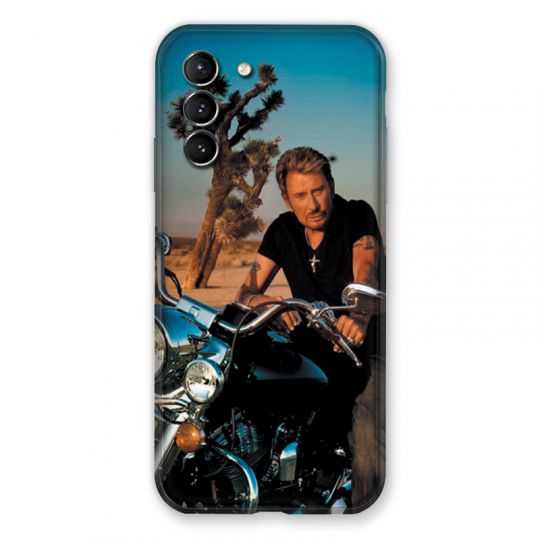 Coque Pour Samsung Galaxy S21 Johnny Hallyday Moto