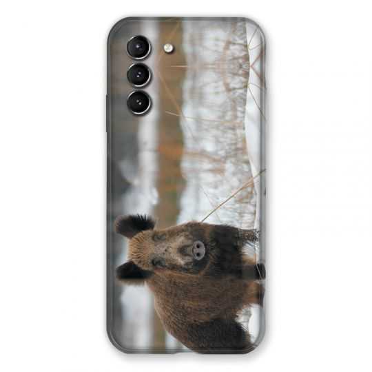 Coque Pour Samsung Galaxy S21 Chasse Sanglier Neige