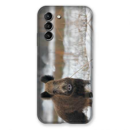 Coque Pour Samsung Galaxy S21 Chasse Sanglier Neige