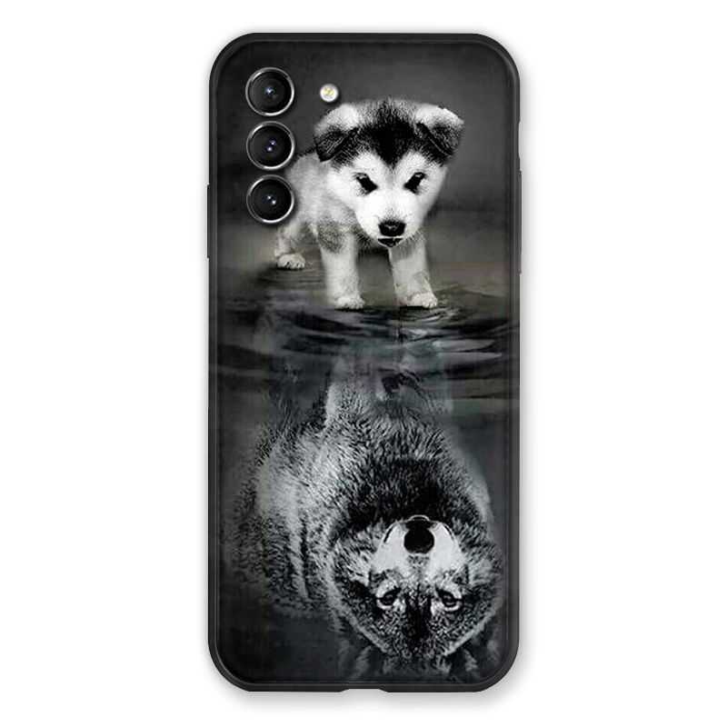 Coque Pour Samsung Galaxy S21 Chien Reflet