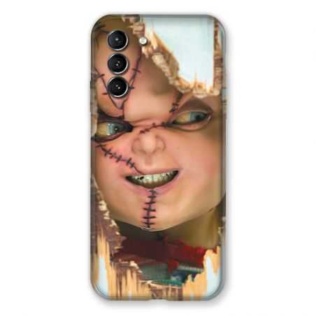 Coque Pour Samsung Galaxy S21 Chucky Blanc