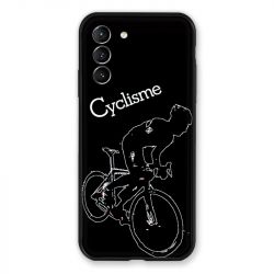 Coque Pour Samsung Galaxy S21 Cyclisme Ombre Blanche