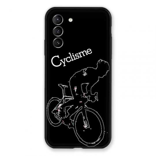 Coque Pour Samsung Galaxy S21 Cyclisme Ombre Blanche