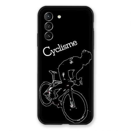 Coque Pour Samsung Galaxy S21 Cyclisme Ombre Blanche