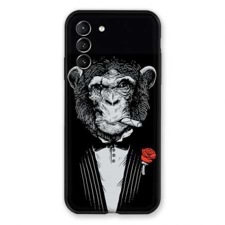 Coque Pour Samsung Galaxy S21 Decale Singe Mafia