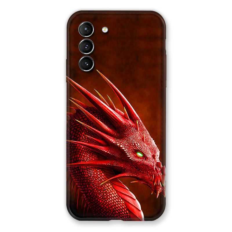 Coque Pour Samsung Galaxy S21 Dragon Rouge