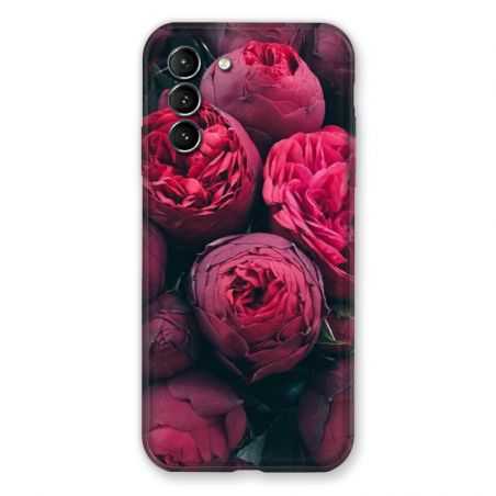 Coque Pour Samsung Galaxy S21 Fleur Pivoine