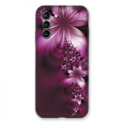 Coque Pour Samsung Galaxy S21 Fleur Violette Montante