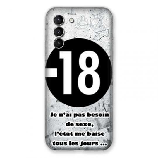 Coque Pour Samsung Galaxy S21 Humour 18 Ans