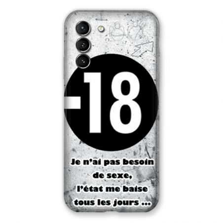Coque Pour Samsung Galaxy S21 Humour 18 Ans