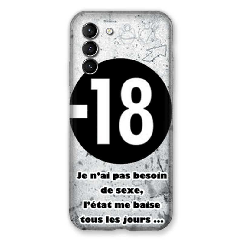 Coque Pour Samsung Galaxy S21 Humour 18 Ans