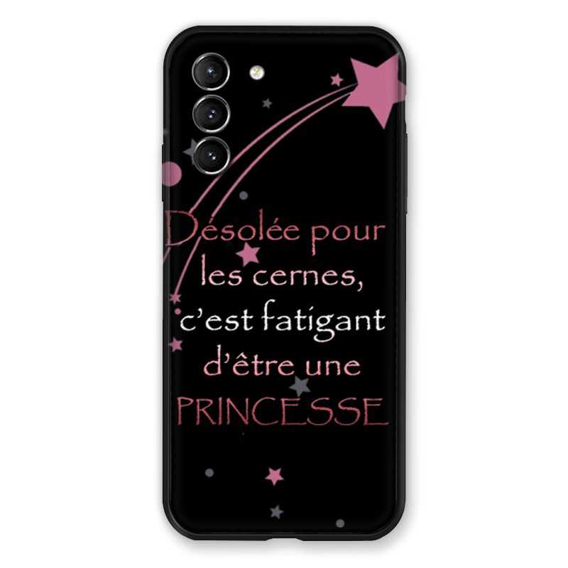 Coque Pour Samsung Galaxy S21 Humour Princesse