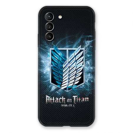 Coque Pour Samsung Galaxy S21 Manga Attaque Titans Noir