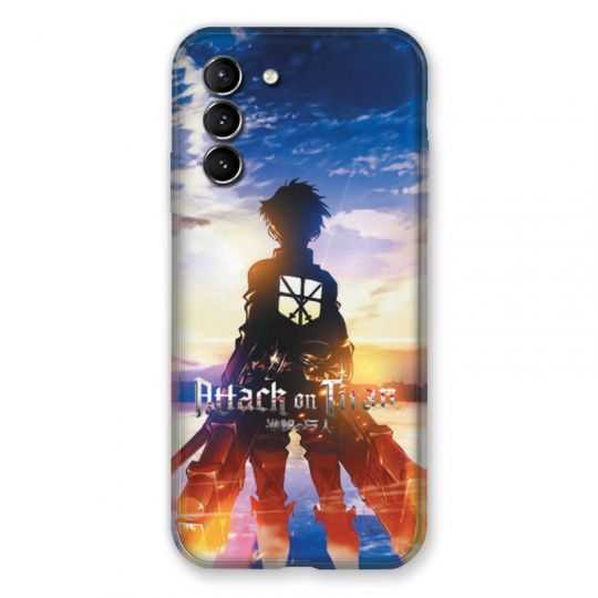 Coque Pour Samsung Galaxy S21 Manga Attaque Titans Soleil