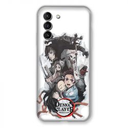Coque Pour Samsung Galaxy S21 Manga Demon Slayer Blanc