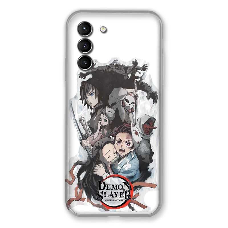 Coque Pour Samsung Galaxy S21 Manga Demon Slayer Blanc