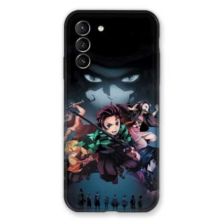 Coque Pour Samsung Galaxy S21 Manga Demon Slayer Noir