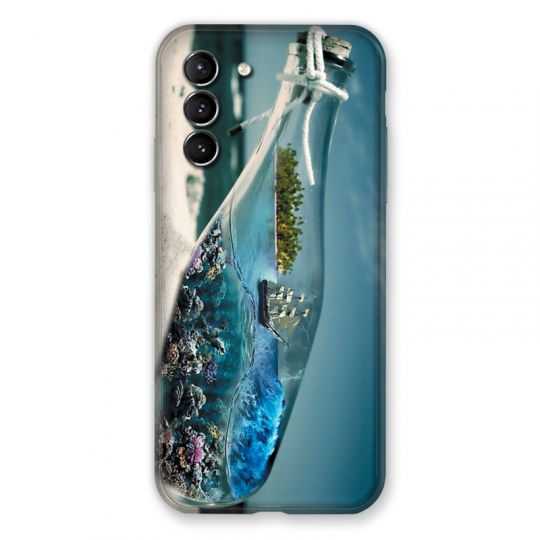 Coque Pour Samsung Galaxy S21 Mer Bouteille