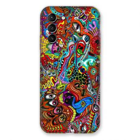 Coque Pour Samsung Galaxy S21 Psychedelic Yeux