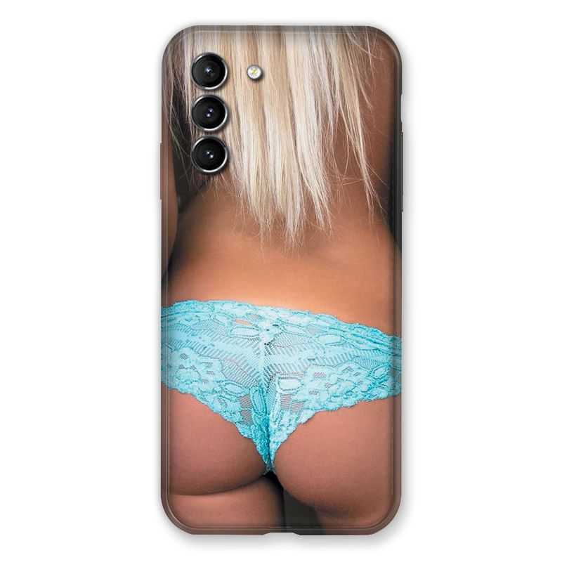 Coque Pour Samsung Galaxy S21 Sexy Tanga Bleu