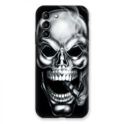Coque Pour Samsung Galaxy S21 Tete de Mort Fume