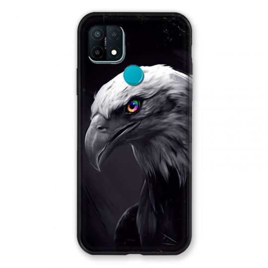 Coque Pour Oppo A15 Aigle Royal Noir