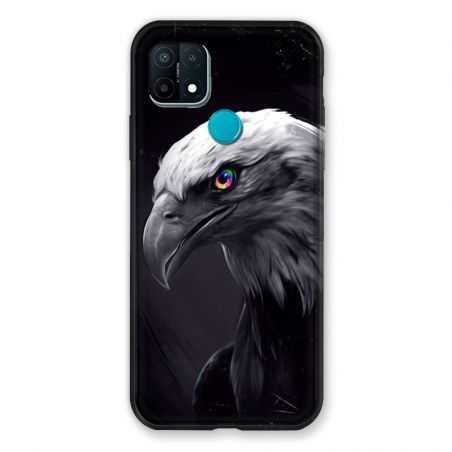 Coque Pour Oppo A15 Aigle Royal Noir