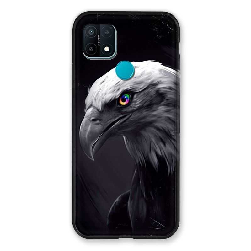 Coque Pour Oppo A15 Aigle Royal Noir