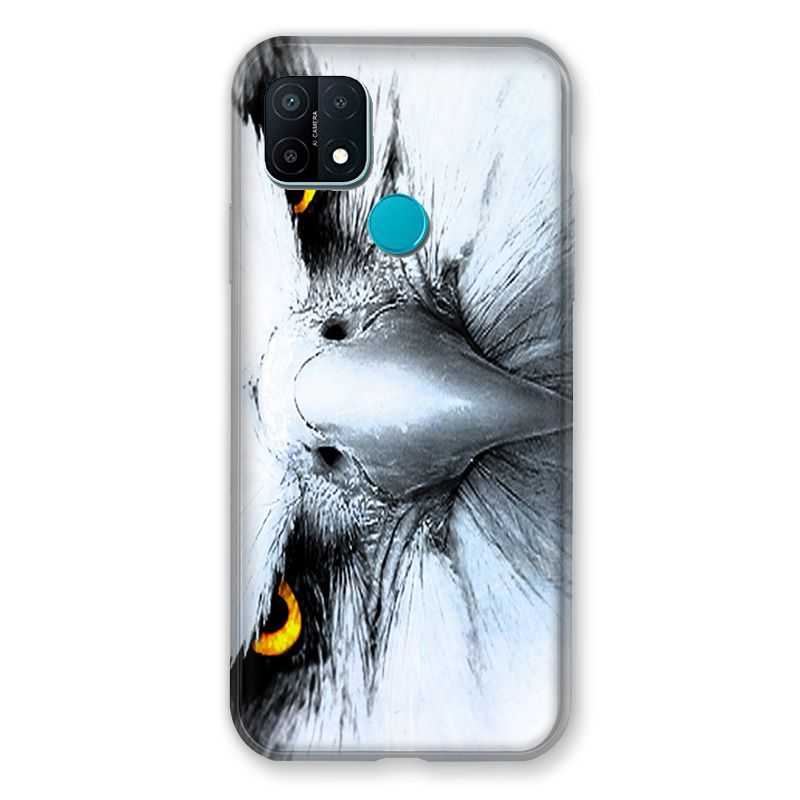 Coque Pour Oppo A15 Aigle Royal Blanc