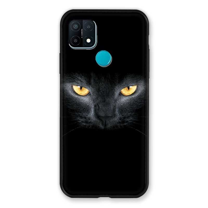 Coque Pour Oppo A15 Chat Noir