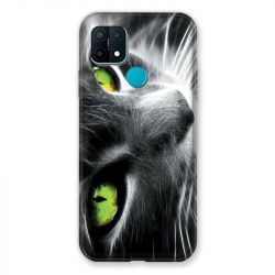 Coque Pour Oppo A15 Chat Vert
