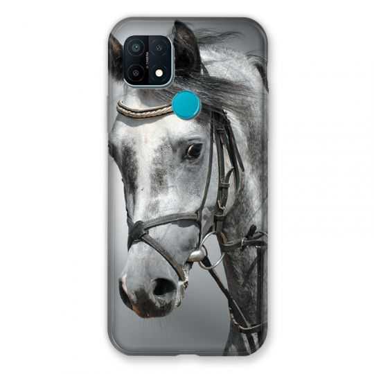 Coque Pour Oppo A15 Cheval Blanc