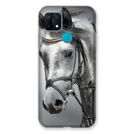 Coque Pour Oppo A15 Cheval Blanc