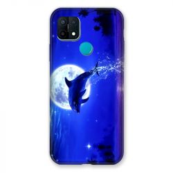 Coque Pour Oppo A15 Dauphin Lune