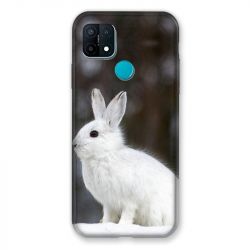 Coque Pour Oppo A15 Lapin Blanc