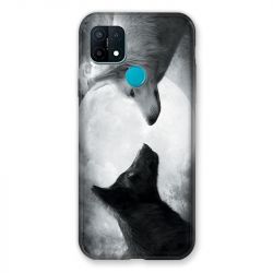 Coque Pour Oppo A15 Loup Duo