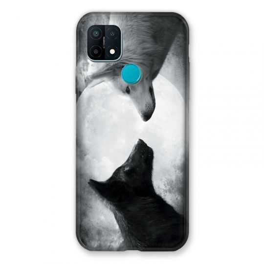 Coque Pour Oppo A15 Loup Duo