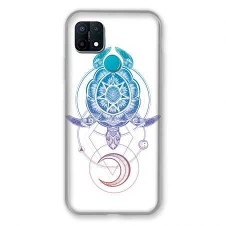 Coque Pour Oppo A15 Animaux Maori Tortue Color