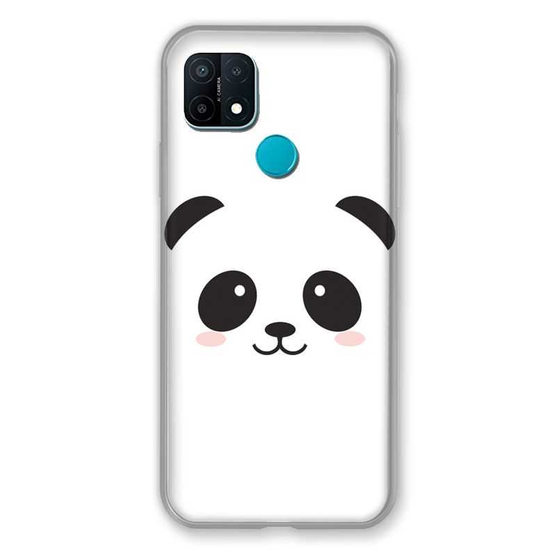 Coque Pour Oppo A15 Panda Blanc