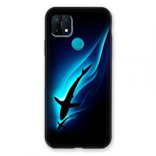 Coque Pour Oppo A15 Requin Noir
