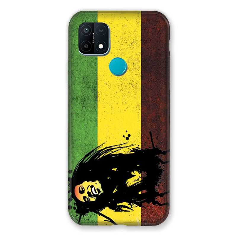 Coque Pour Oppo A15 Bob Marley Drapeau